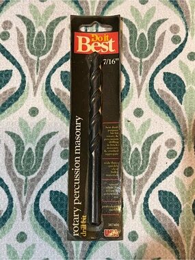 Vintage - Do it Best 7/16" Rotary Percussion Masonry Drill Bit - Black